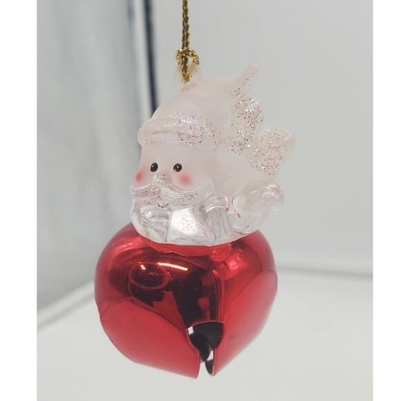 Santa Jingle Bell Christmas Ornament by Cannon, PRE-OWNE, EUC - Picture 4 of 5